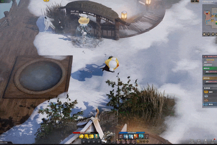 在这个寒冷的冬季，最舒适的莫过于在温暖的汤泉中洗涤一身的疲劳，摩可可为冒险家们准备了热腾腾的露天温泉！热气腾腾的温泉配上凉爽的微风！这样梦幻的组合，在全新活动“热腾腾露天温泉”中就可以体验了！本次活动中冒险家们参与游戏的方式可谓也是别具一格，手持温泉鸭子锤，人人皆是大锤！

       接下来就由摩可可来详细介绍这个活动玩法，快来一起看看吧！





 

 

热腾腾露天温泉活动基本规则
 

       活动时间：2023年12月20日-2023年1月31日定期维护前

       参加准备：需要前往各大城市寻找系统角色【热腾腾露天温泉管理员】，对话接取引导任务“[活动]来热腾腾露天温泉玩吧~”并完成后即可开启活动玩法。

 






 

       参加时间：在双数整点将会开放入口进入，在游戏界面左上角的日程表中也会有热腾腾露天温泉的开启时间提示，冒险家们记得提前查看开始时间啦。

       参加地点：在双数整点时在各大城市的系统角色【热腾腾露天温泉管理员】旁会出现形似黑洞的入口，冒险家可由此进入。

 






 

       在召集足够人数后即可进入温泉，在温泉中，冒险家们手持温泉鸭子锤前往温泉池子，通过消灭对方队伍、夺取地图中的玩具鸭收益来获得积分，优先获得一定积分或在限定时间内得分更高的队伍即可获得胜利。

 






 

       完成玩法后可以获得【芙蕾雅的小星星】，使用这种特殊货币冒险家们可以前往游戏内活动中心兑换丰厚的奖励，每支远征队每日可进入1次，入场次数每天上午6点初始化。从本次活动开始，此类游戏内限时活动的奖励领取方式，也将恢复到“活动商店”进行。

 






 

 

热腾腾露天温泉活动玩法
 

       冒险家们需要在活动中争夺地图中玩具鸭的增益，携带增益效果返回得分点，即可获得100积分，在返回途中，对方队伍的冒险家会手持鸭子锤对你发起攻击，冒险家们注意躲避和反击，消灭对方队伍冒险家可获得15积分，协助消灭对方队伍冒险家可获得7分，在破坏对方队伍的玩具鸭竹篮即可获得300积分的高分！最后分数高的队伍即可获得胜利。

       冒险家们在拾取【温泉鸭子锤】后，技能栏将被替换为四种技能，分别为：

       ●Q技能为【蓄气撞击】，冒险家长按蓄力集中力量，大力挥动温泉鸭锤砸向地面攻击对方队伍冒险家。

 






 

       ●W技能为【跳跃撞击】，冒险家跳跃至指定位置，用力挥动温泉鸭子击打地面，技能施展